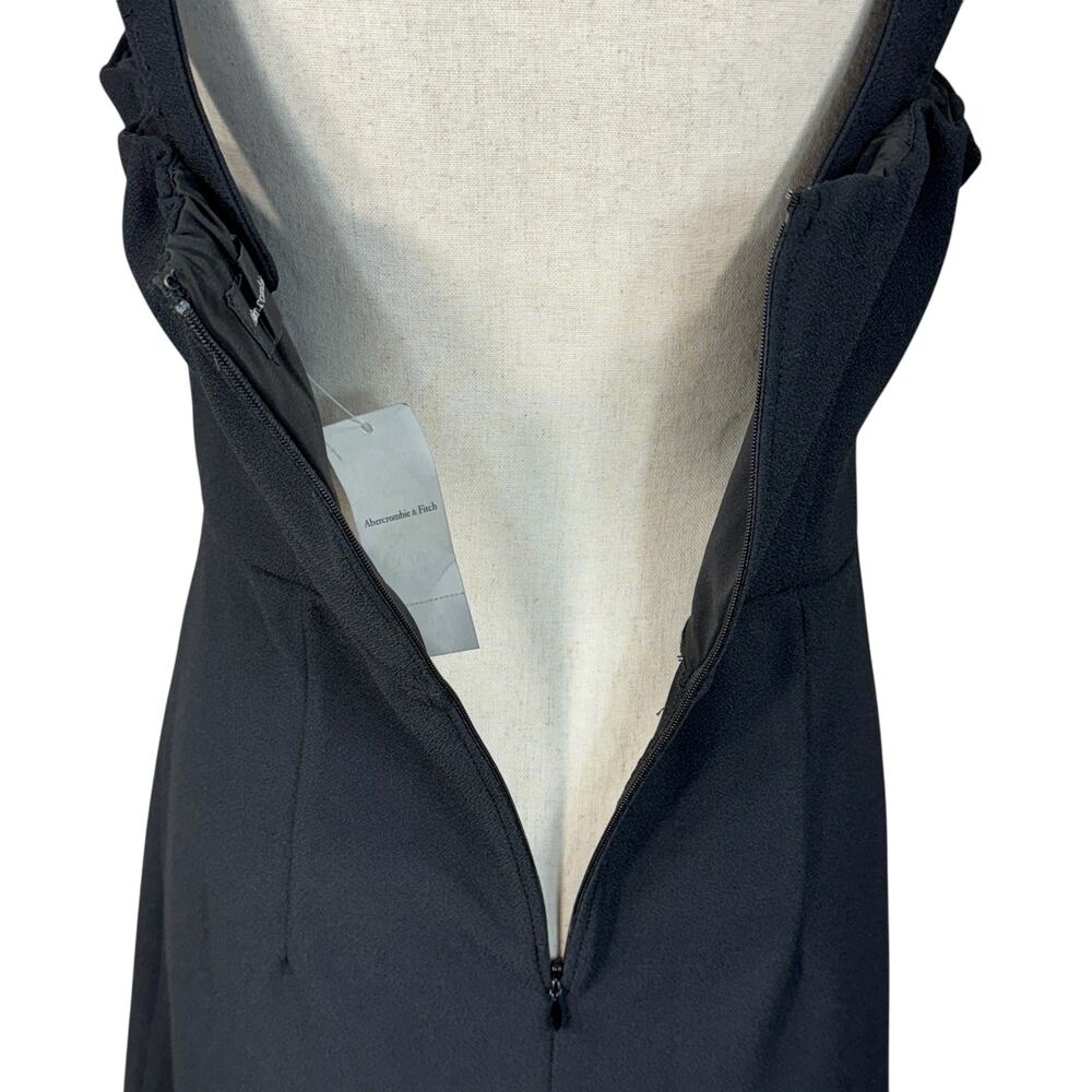 Abercrombie & Fitch Large Midi Dress Square Neck Stretch Empire Waist Sleeveless - Picture 9 of 14